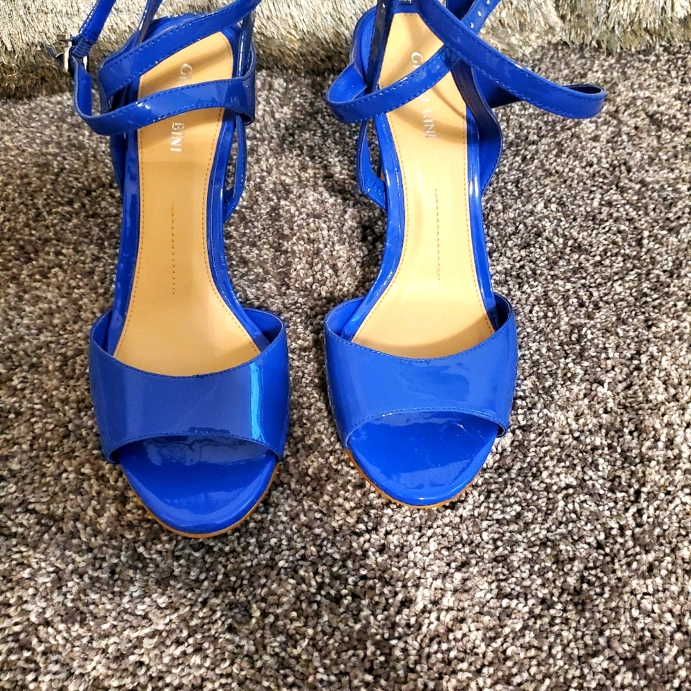 Women's sexy blue heels